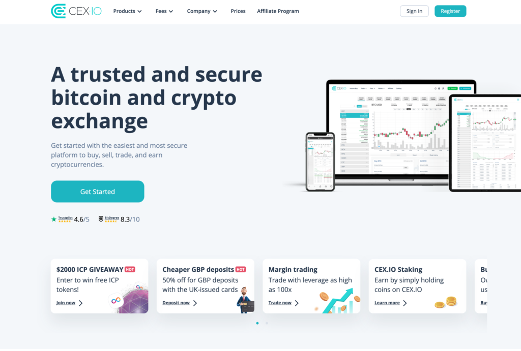 Cex.io, trusted crypto exchange for buying Ripple UK.
